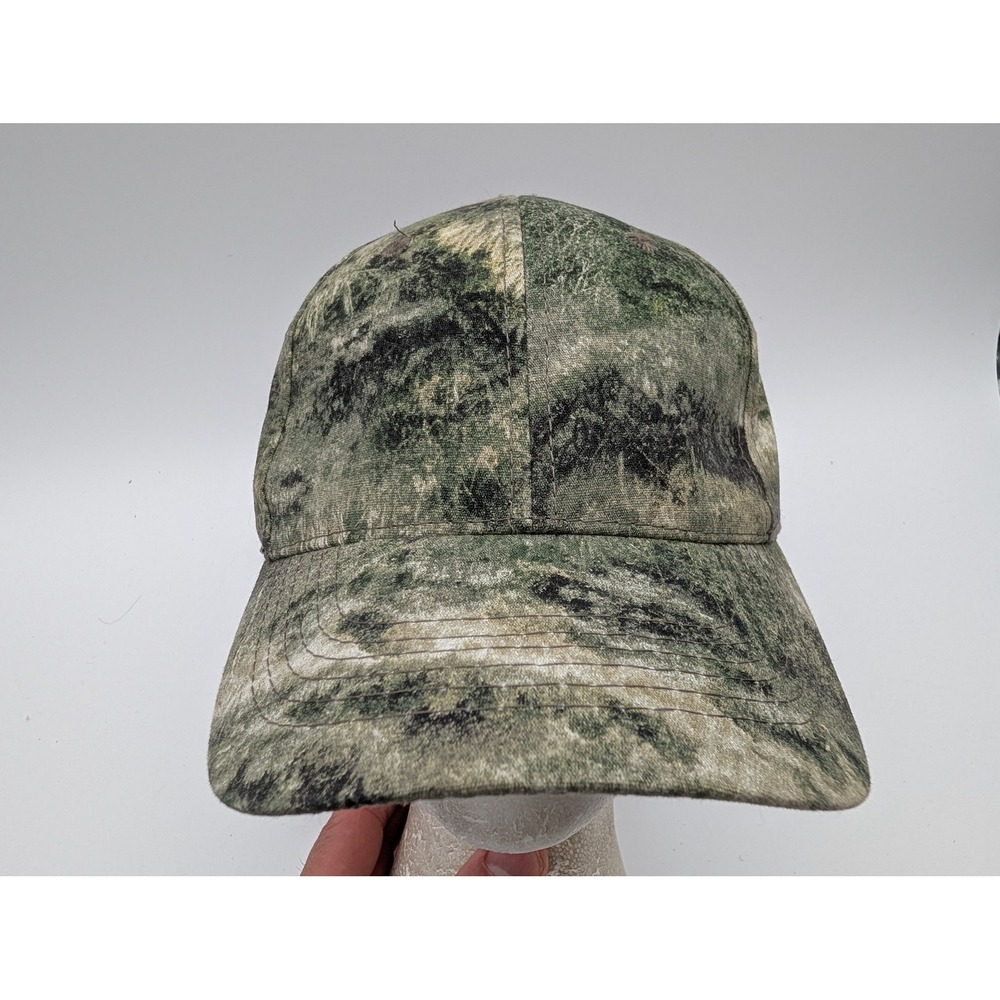 Mossy Oak Blank Camo Baseball Cap Adjustable Hook and Loop Strap Hat One Size